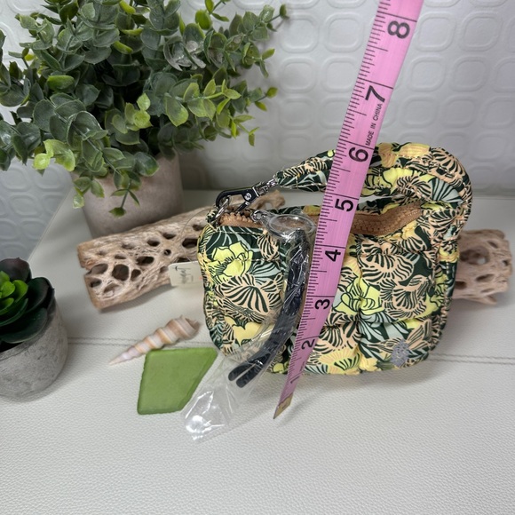 Free People Printed Micro Pouch Dense Floral Yellow - Picture 6 of 8